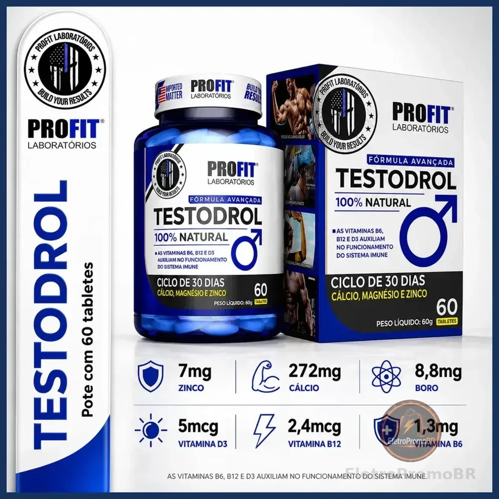 Pré Hormonal Profit em Tabletes para Ganho de Massa Muscular e Performance