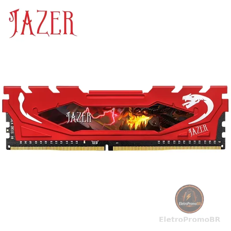 JAZER DDR4 Ram 16GB 8GB 3200MHz PC4 Desktop Gaming Memory Suporte Placa-mãe Memória DDR4