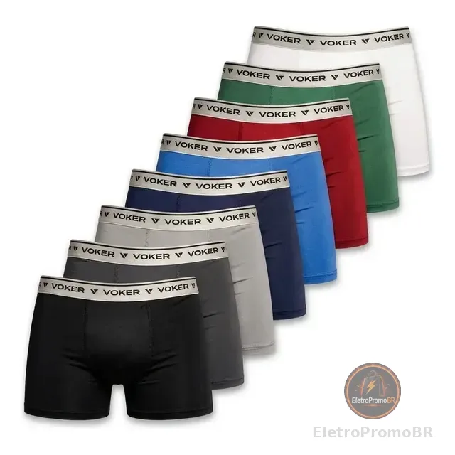 Kit Cuecas Box Boxer 10 Peças Original Atacado