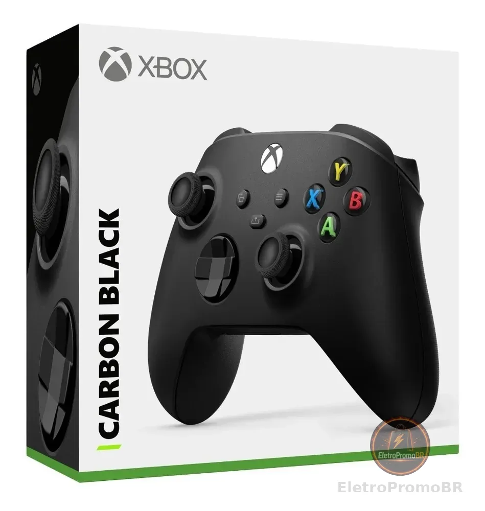 Controle Xbox Series X|s Sem Fio Carbon Black Original Carbon Black