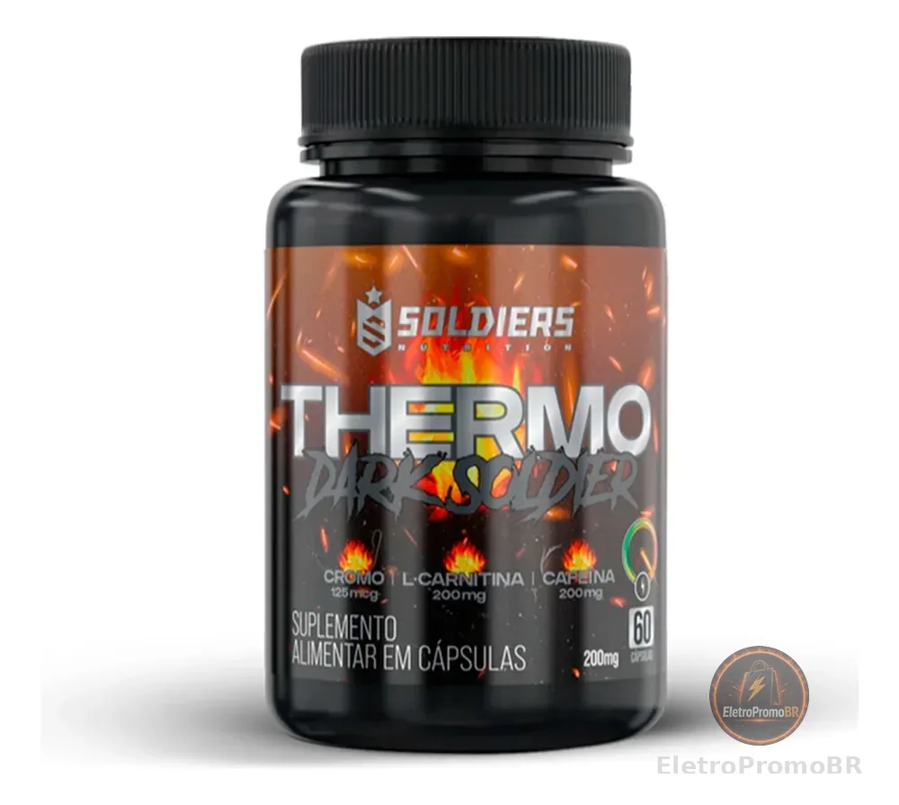 Termogênico Dark Cafeina 100% Importado Soldiers Nutrition Energia Rendimento Definição