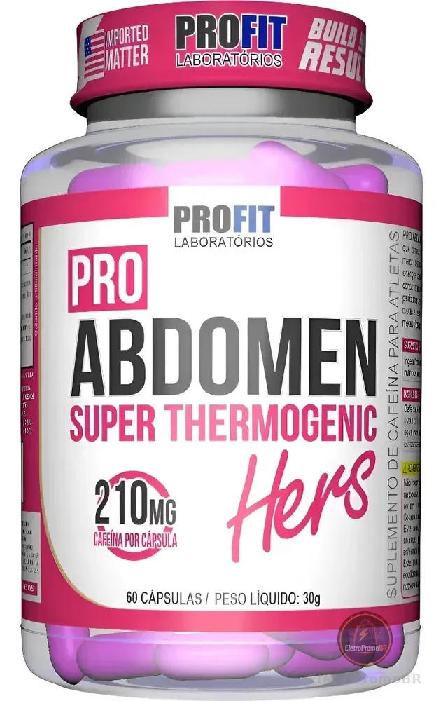 Super Thermogênico Pro Abdomen Hers - 60 Caps - Profit Labs Sem Sabor