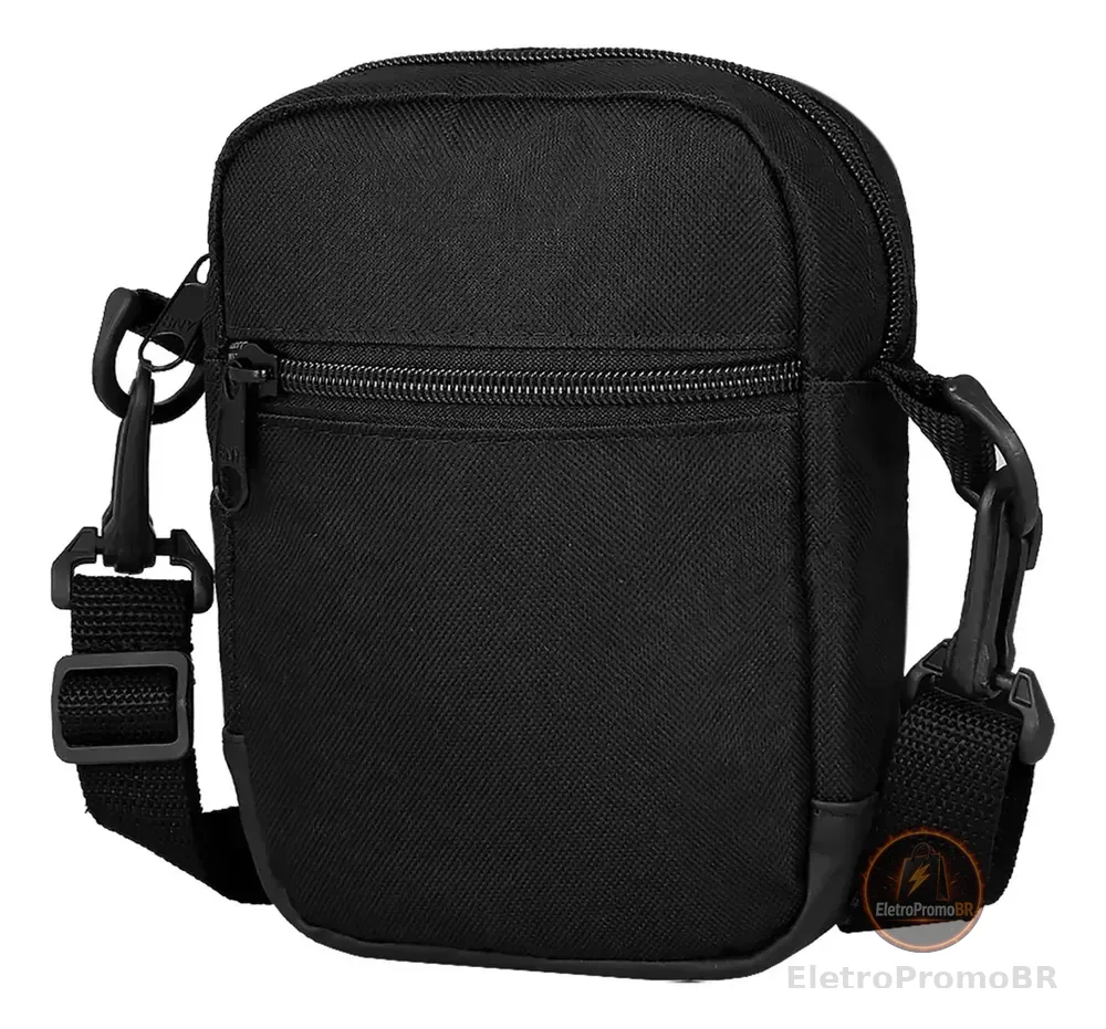 Shoulder Bag Preto Mini Everbags Bolsa Tira Colo Necessaire Preto Liso
