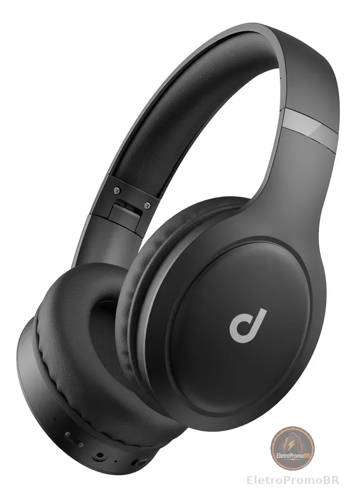 Fone De Ouvido Headphone Dapon H02D Bluetooth 5.1 Over-ear 22h Preto
