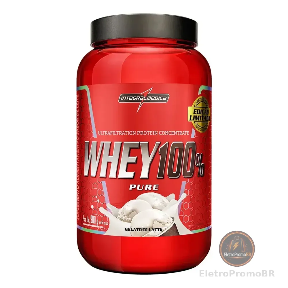 Whey 100% Pure Pote 900g Gelato Di Latte Integralmedica Gelatto Di Latte