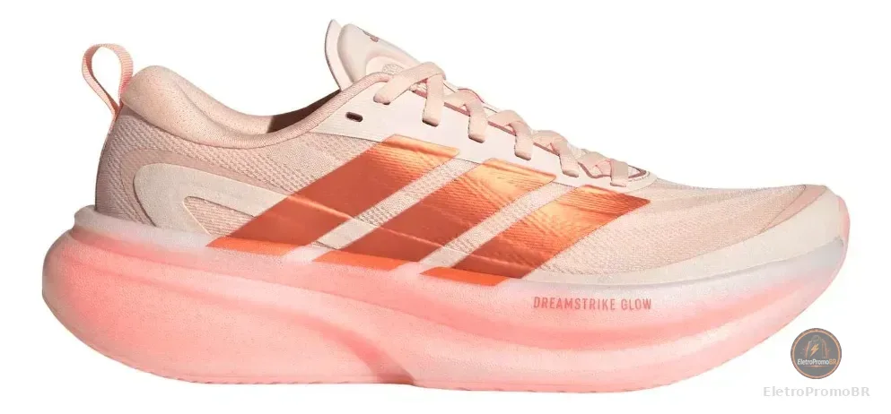 Tênis Feminino Supernova Glide adidas Laranja Liso 35 Br