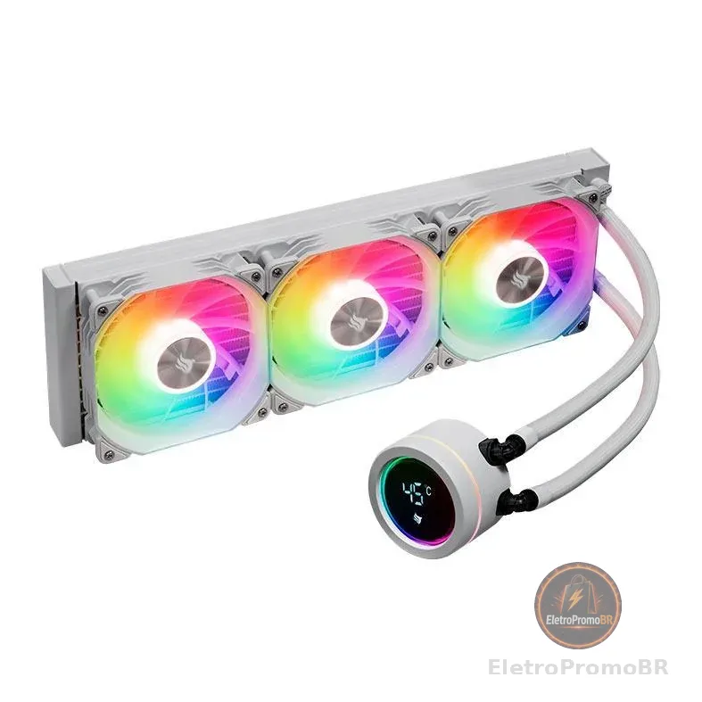 Water Cooler Pichau Aqua 360X, ARGB, 360mm, Branco, PCH-AQA360X-WH01