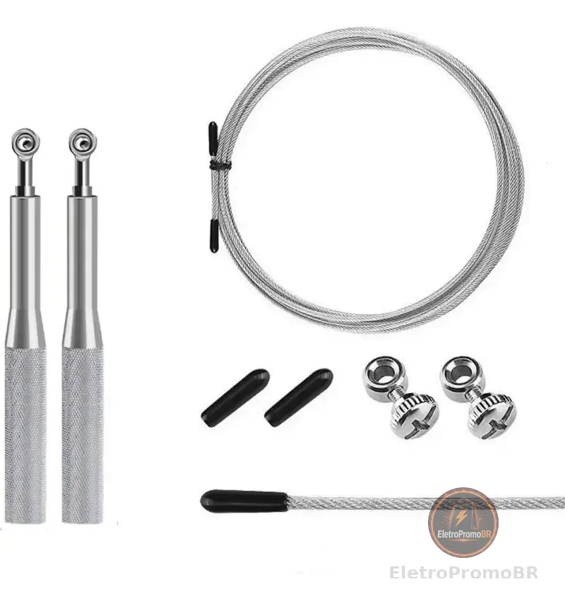 Corda Profissional Speed Rope Rolamento 3m Cabo De Aço