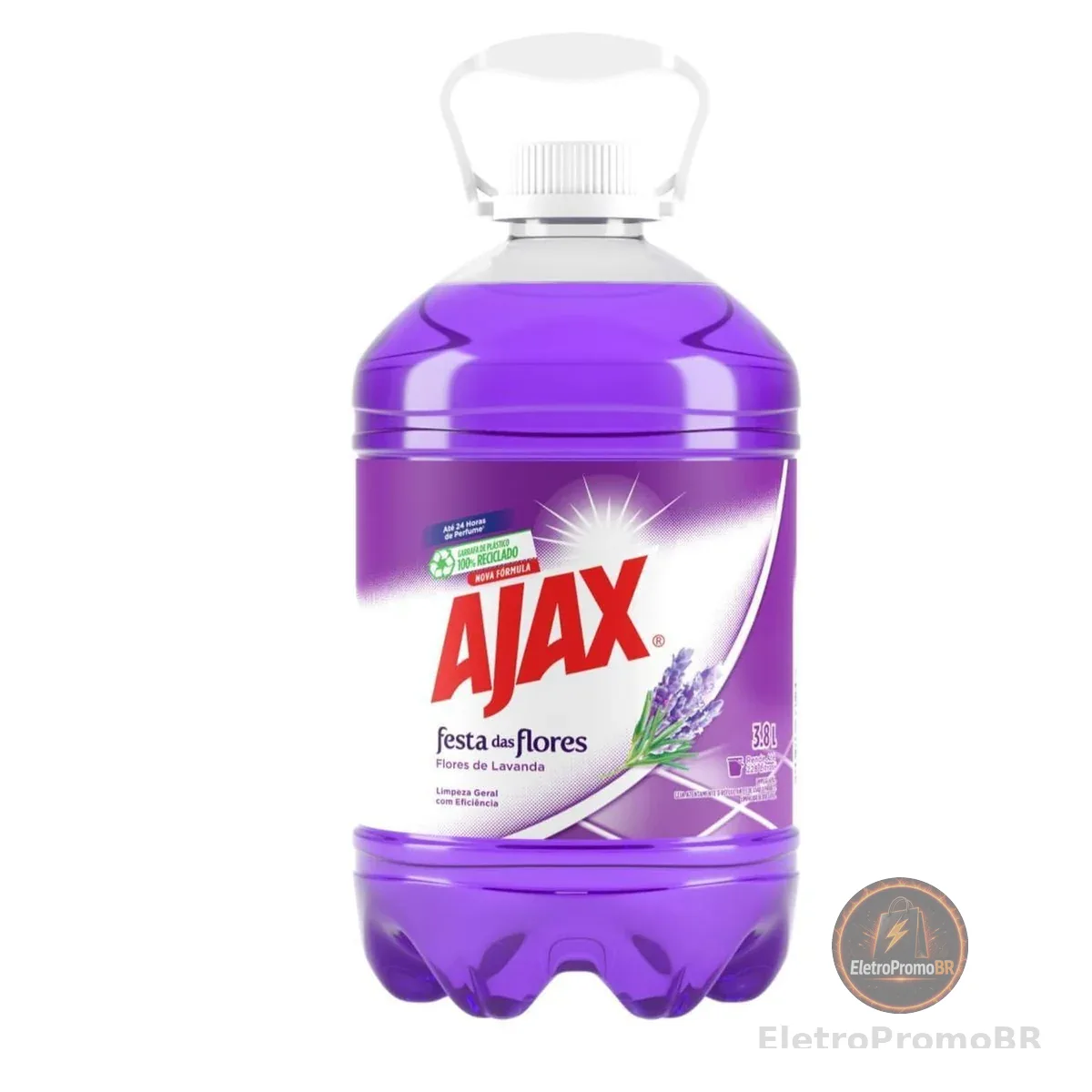 Ajax Limpador Festa Das Flores Lavanda 3 8L