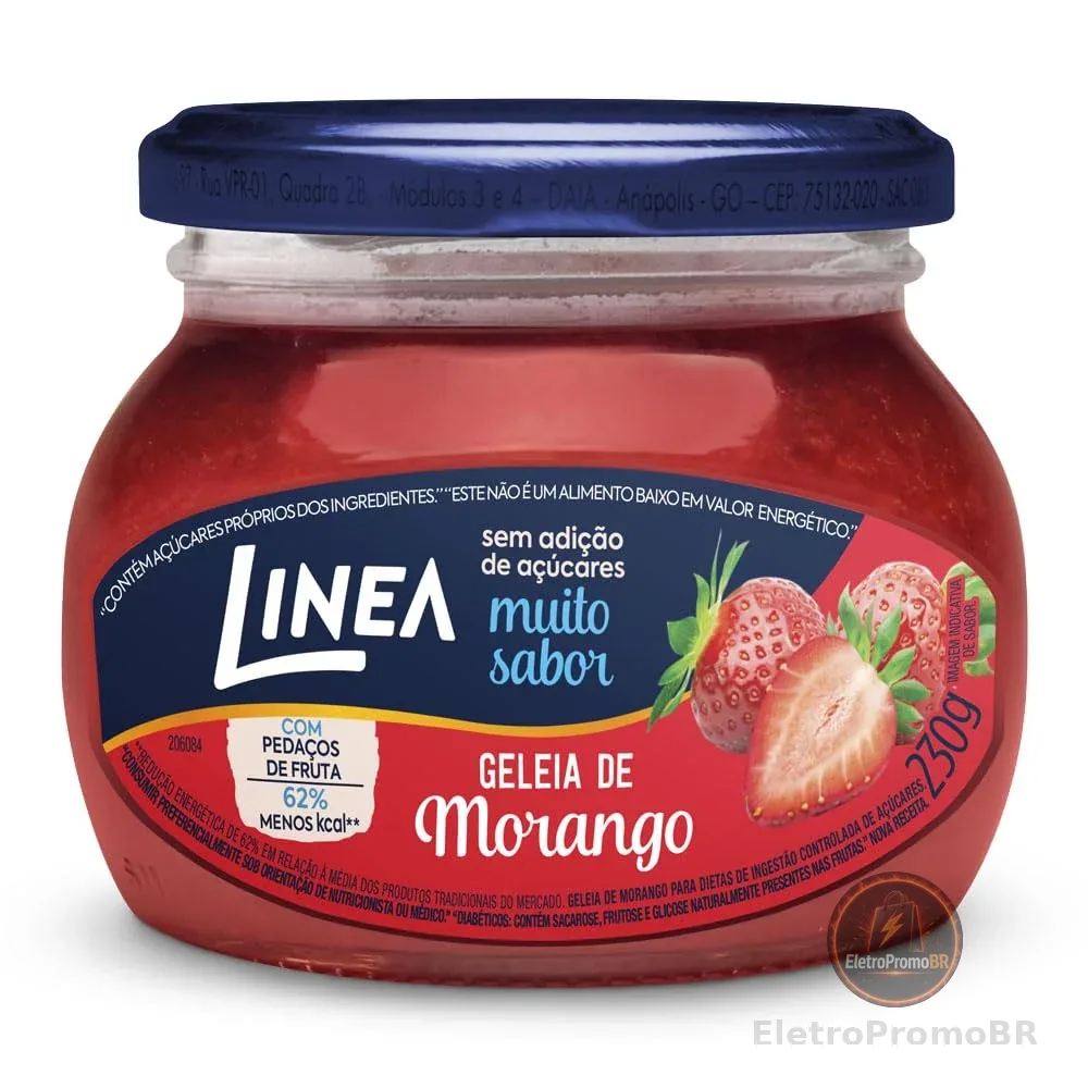 Linea Geleia de Morango 230g (Sem Adição de Açúcar)