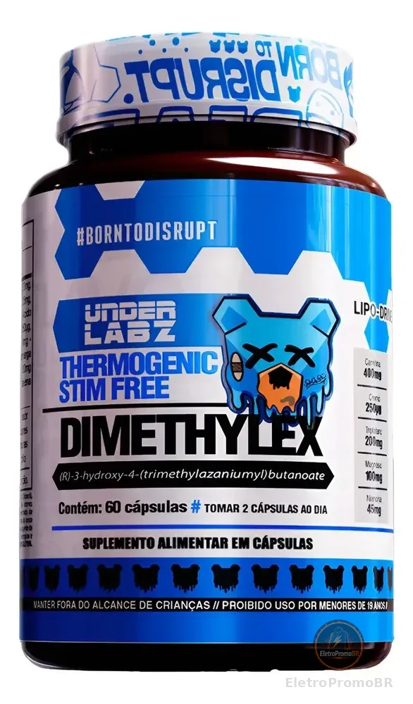 Dimethylex Stim Free Under Labz: Suplemento Energético Sem Cafeína em Cápsulas