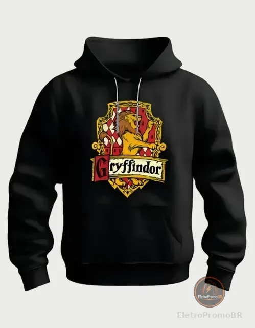Blusa De Moletom Canguru Grifinória Harry Potter Hogwarts