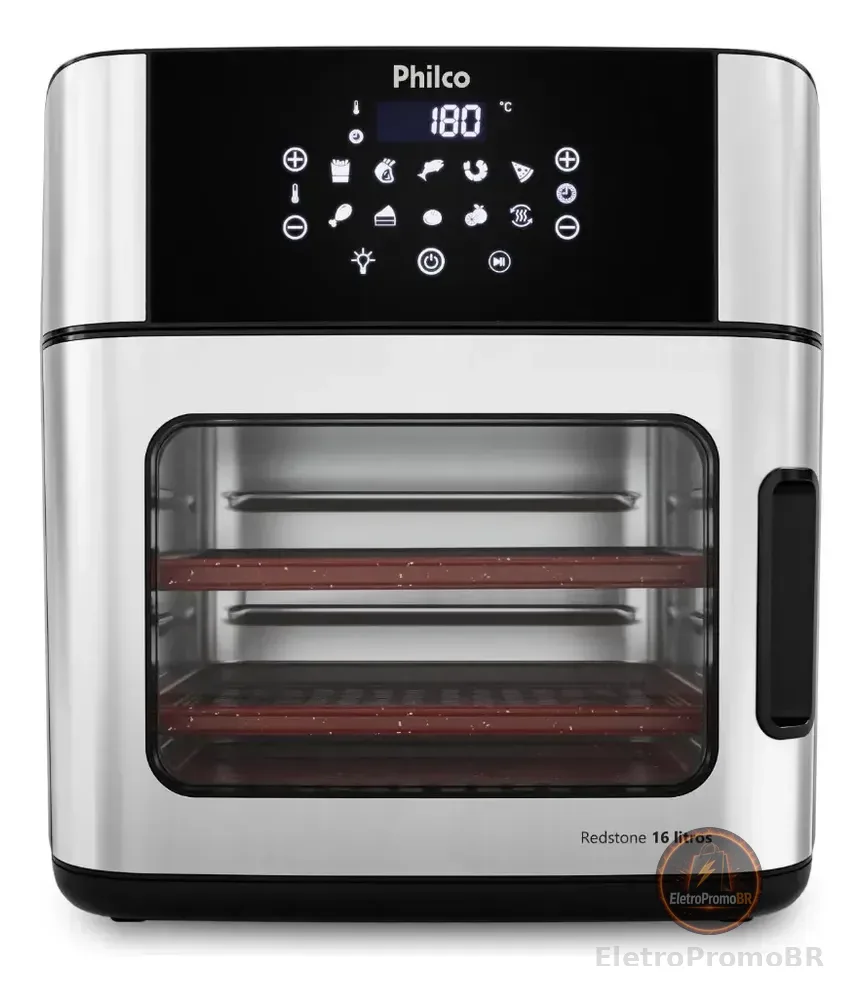 Fritadeira Air Fryer Philco PAF16A 4 Em 1 Painel Digital 16l