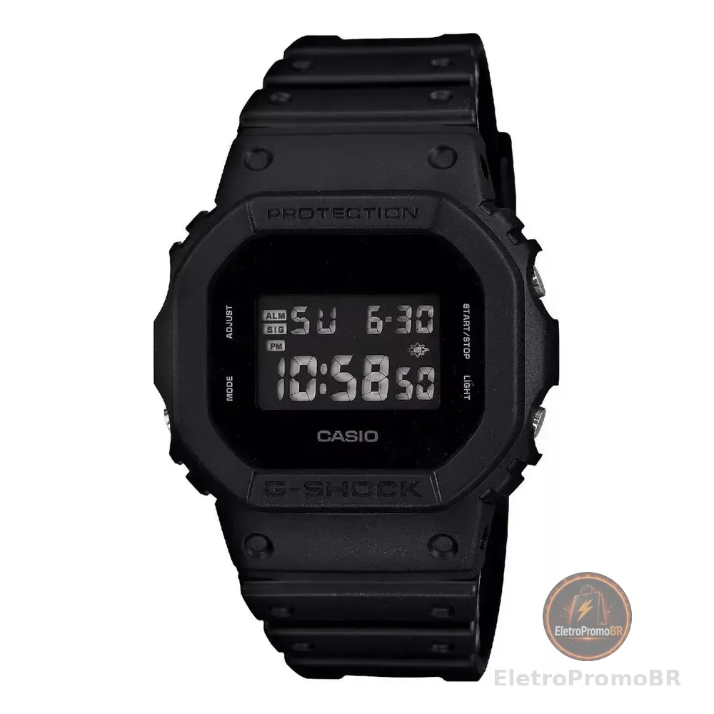 Relógio Casio Masculino G-shock Digital Preto Dw-5600bb-1dr Preto