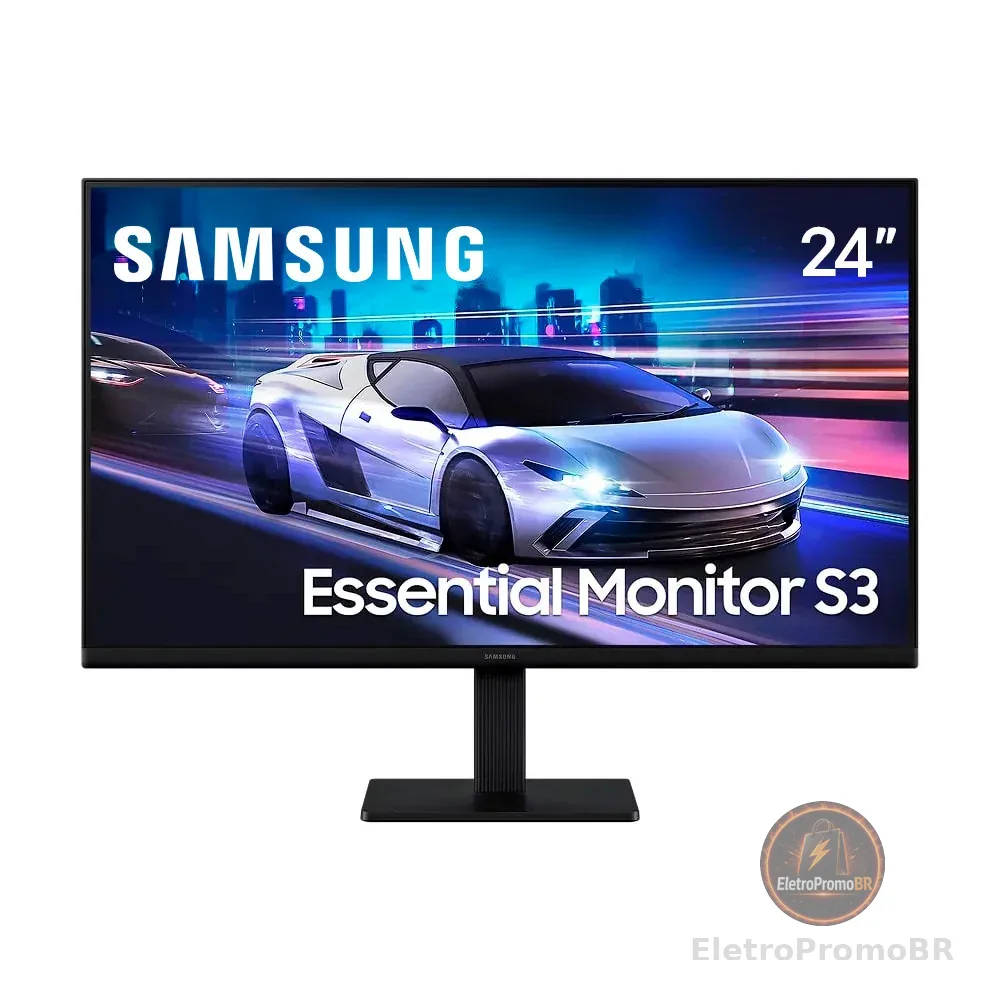 Monitor Gamer Samsung 24" Essential S3 120Hz 5ms Full HD IPS Bivolt