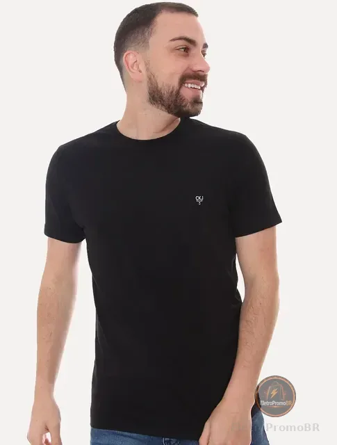 Camiseta Calvin Klein Jeans Light Omega Logo Preta Original