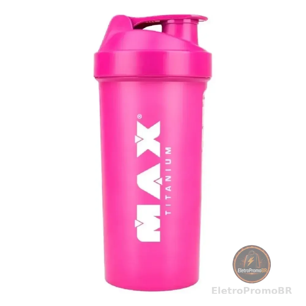 Coqueteleira Shakeira Max Titanium Rosa-chiclete