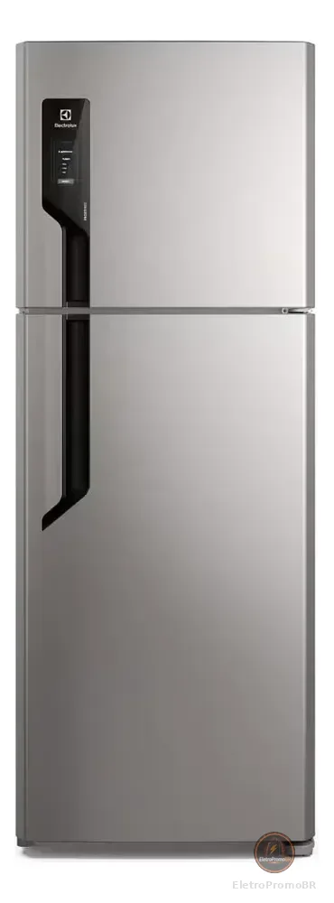 Geladeira Electrolux Frost Free com AutoSense 480L Efficient Duplex Inox Look TF71S Cor Prateado