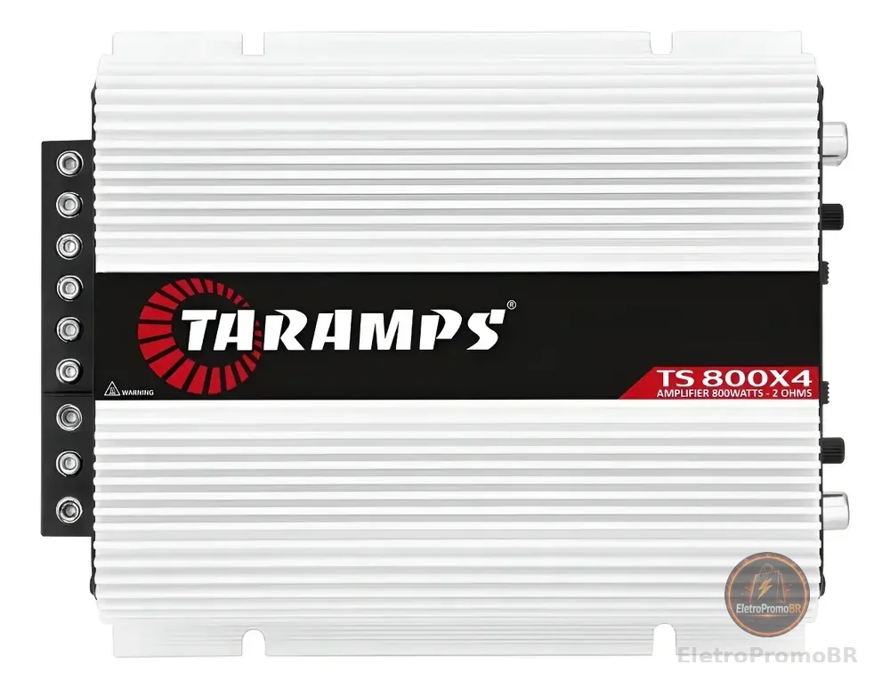 Módulo Amplificador Novo Taramps Ts 800x4 800w Rms 2 Ohms Branco