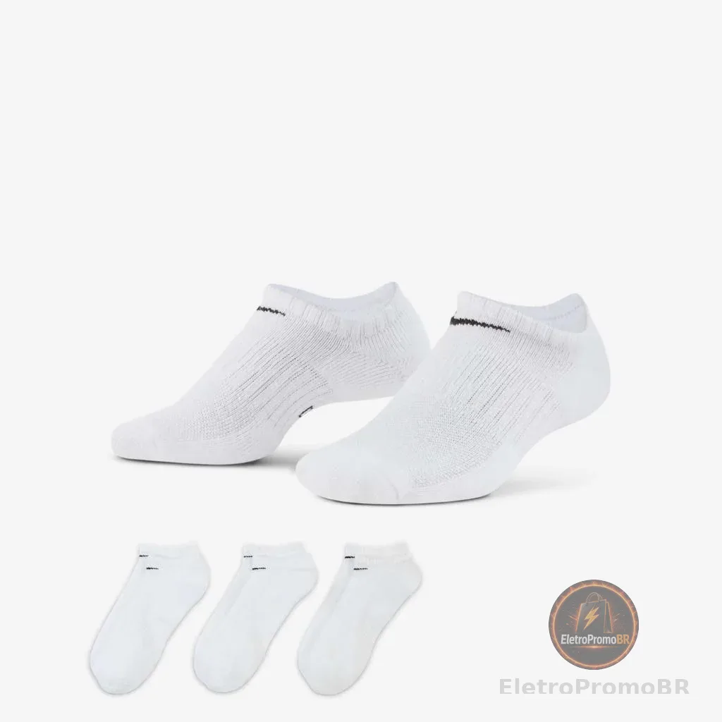 Meia Nike Everyday Cushioned 3 Pares Unissex