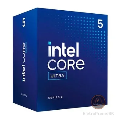 Processador Intel Core Ultra 5 225F, 3.3GHz (4.9GHz Turbo), Cache 20MB, 10 Núcleos, 10 Threads, LGA 1851, Sem Vídeo Integrado - BX80768225F