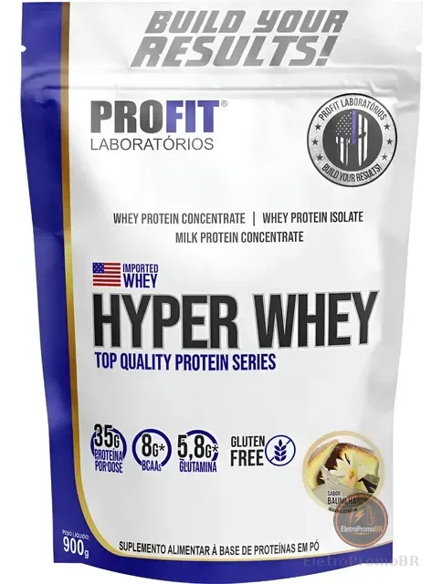 Hyper Whey Glutamina Free Glúten Bcaas Protein Profit Labs
