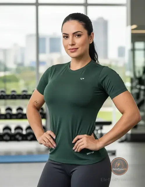 Camisas Térmica Feminina Voker Proteção Uv Dry Fit Academia