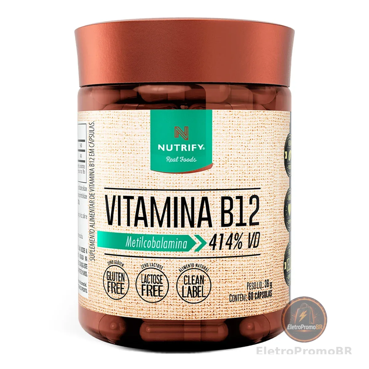 Nutrify - Vitamina B12-60 cápsulas
