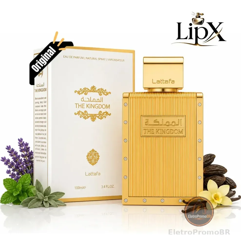 Perfume Árabe The Kingdom Eau De Parfum Lattafa 100ml Para Homens Masculino