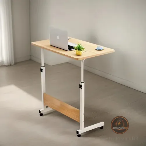 Mesa Notebook Ergonômica Multiuso Altura Regulável Rodinhas Mesa Escrivaninha para Cama Sofá Ajustes