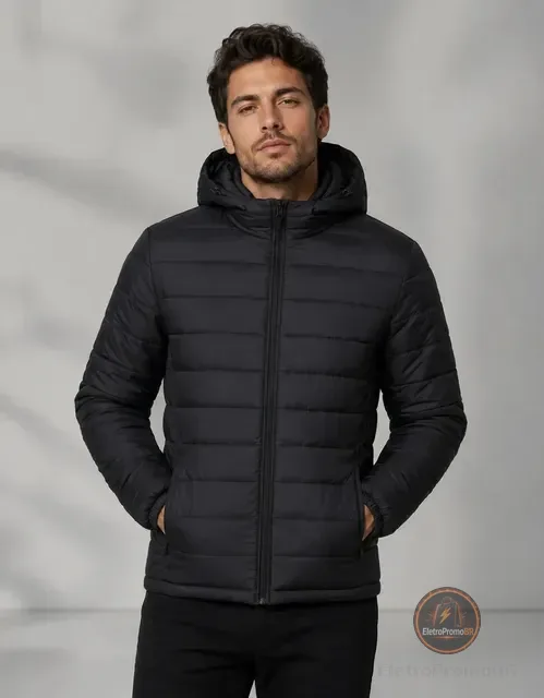 Jaqueta Puffer Bobojaco De Frio Blusa Impermeável Inverno