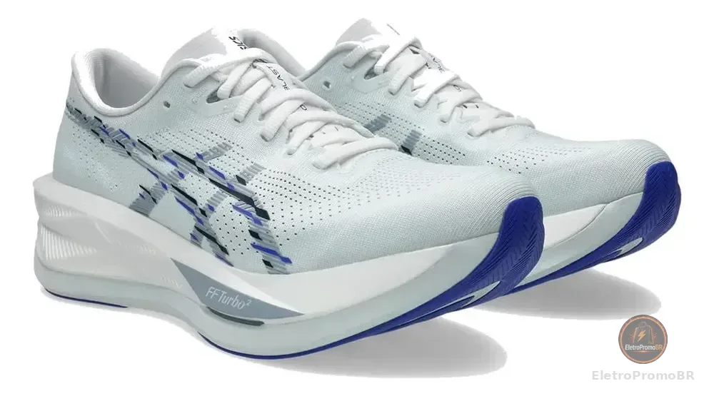 Tênis Asics Sonicblast 401 Masculino Branco/azul 40 Br