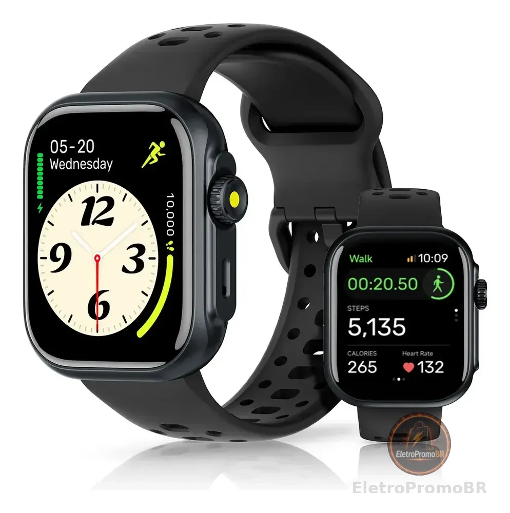 Smartwatch Bettdow,relogio Smartwatch Alexa Ai,3atm À Rova D'água, Relogio Smartband Com Gps,chamada De Voz Bluetooth,modo Esportivo,preto