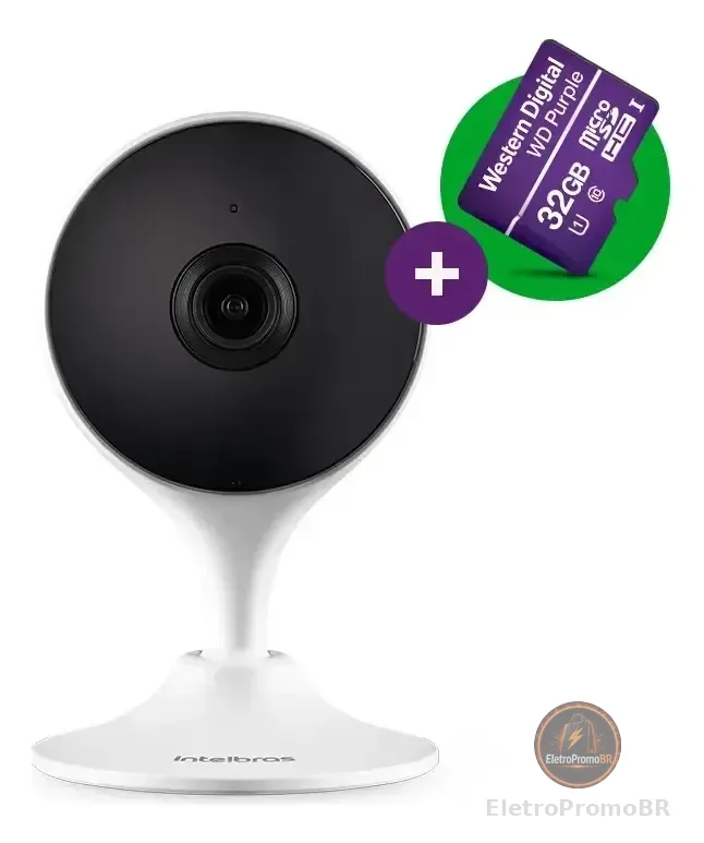 Câmera De Vídeo Wi-Fi Intelbras IM3 C MicroSD 32GB Branco