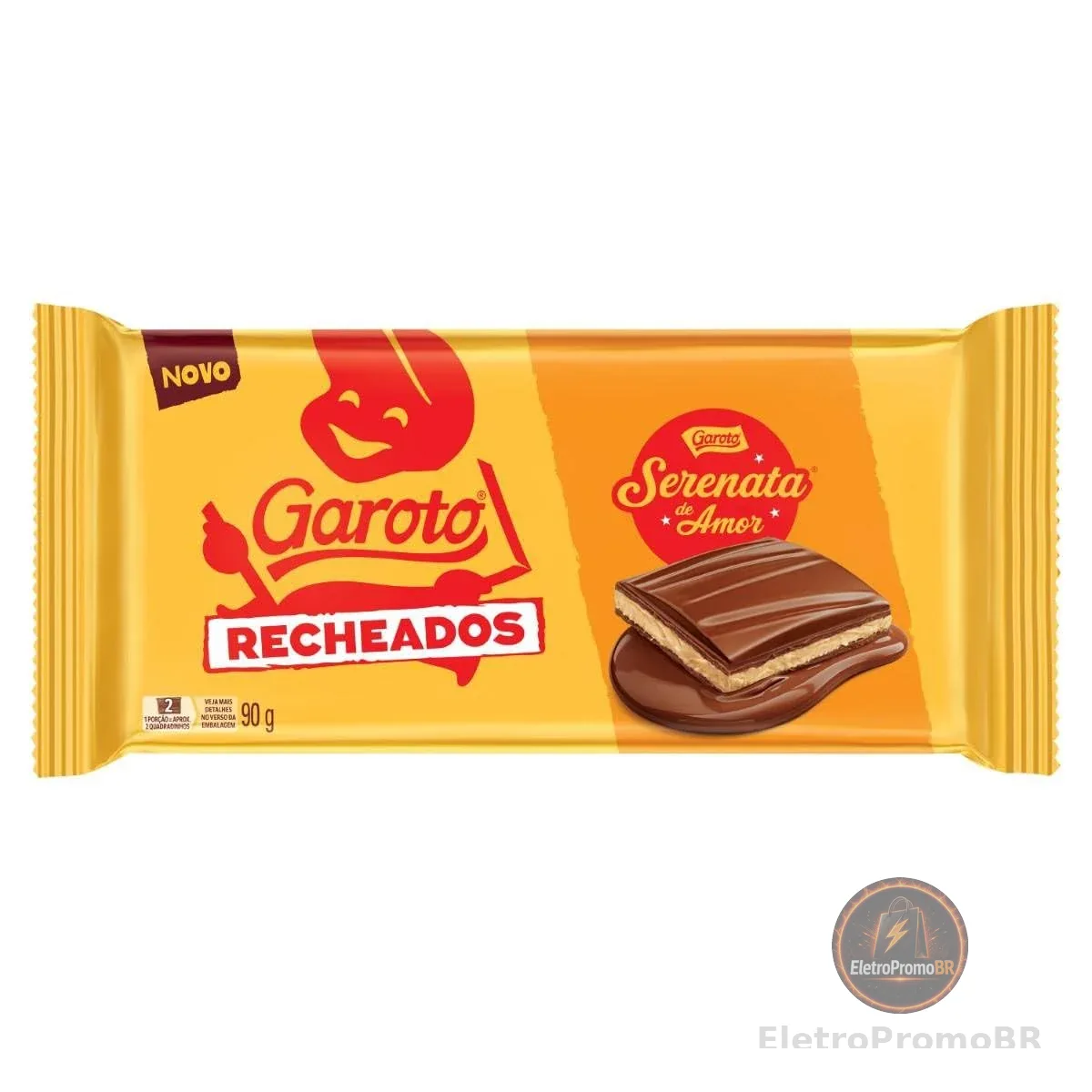 Chocolate Recheio Serenata de Amor Garoto Recheados Pacote 90g