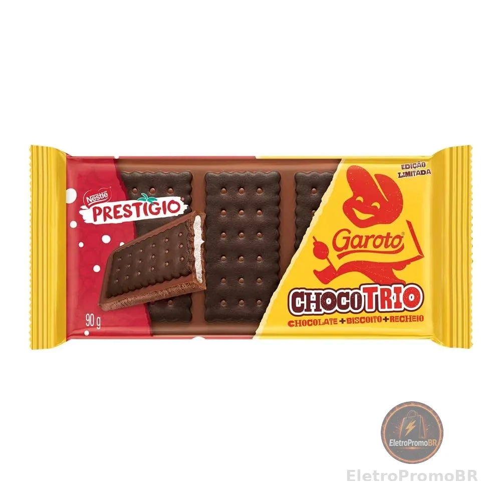 Chocolate ChocoTrio PRESTÍGIO Garoto 90g