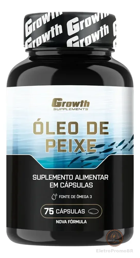 Omega 3 Óleo De Peixe 75 Softgel (caps) Growth Supplements