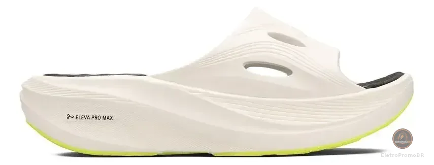 Chinelo Olympikus Pós Corre Unissex Slide Conforto Preto Arenito Liso 45/46