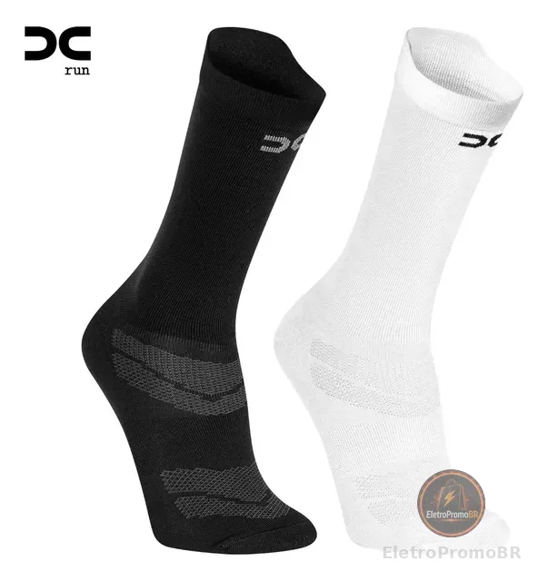 Kit 2 Par Meia Esporte Fitness Corrida Ciclismo Academia Gym