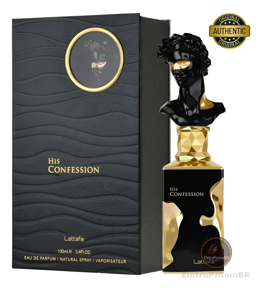 Perfume Árabe His Confession Lattafa Edp 100ml Masculino