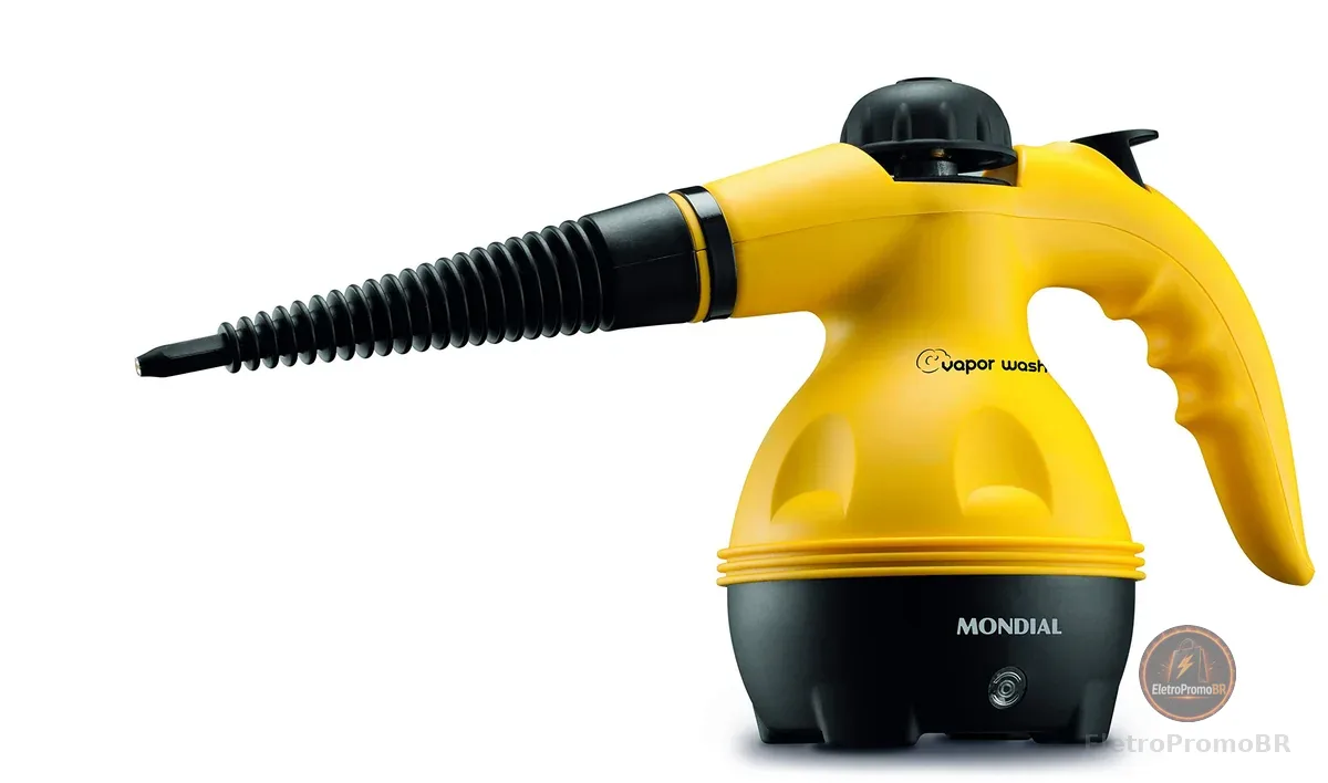 MONDIAL Higienizador Vapor Wash, Amarelo/Preto, 1000W, 110V - HG-01