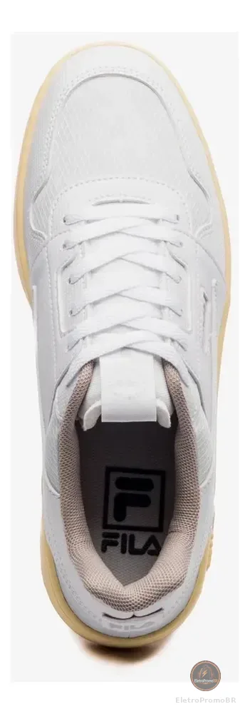 Tênis Masculino Fila Acd Classic Q1q2 26 Branco/cinza Gelo/castanho Claro Liso 39 Br