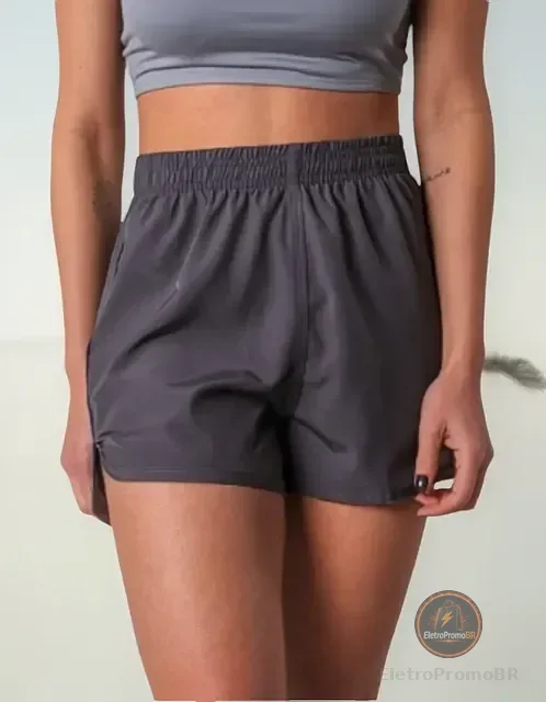 Shorts Feminino Tactel Academia Bermuda Treino Fitness Praia
