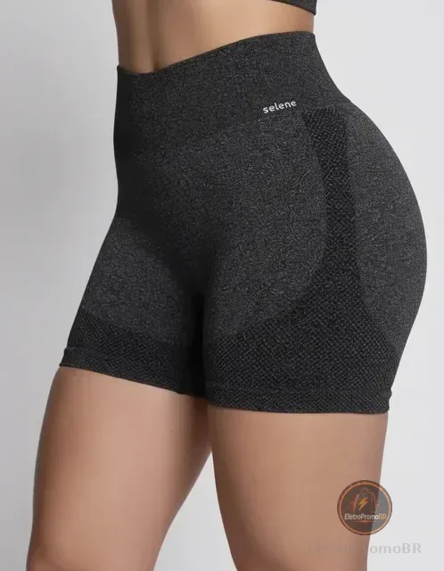 Short Selene Push Up Sem Transparência Levanta Bumbum Treino
