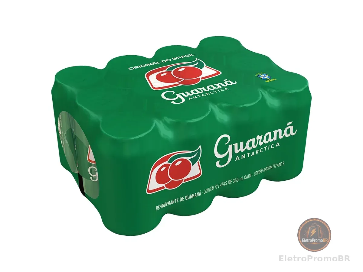 Pack de Refrigerante Guaraná Antarctica Lata 350ml 12 Unidades