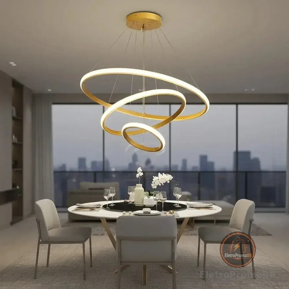 Lustre Para Sala De Jantar Lustre De Teto Nórdico De Luxo Lustre Nórdico 3 Luzes Led - Pendente Para Sala E Cozinha Luminaria De Teto Cozinh Lustre Pendente Dourado Luminaria De Teto Doura Da