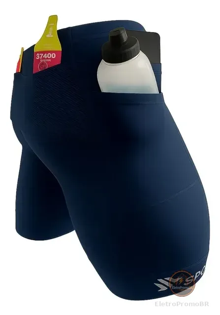 Bermuda De Compressão Masculina - Sportbr - Azul Marinho