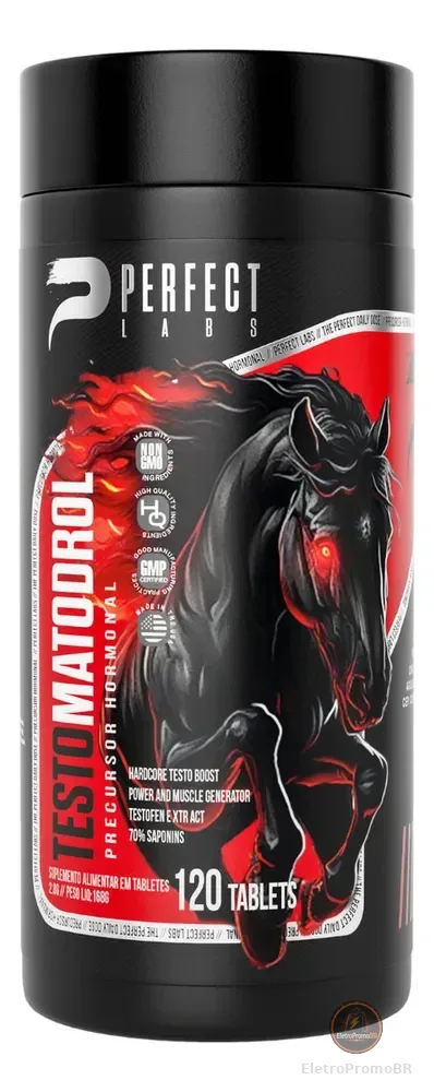 Testomatodrol Perfect Labs Feno Grego Boro ZMA Vit B6 B12 120 Cápsulas