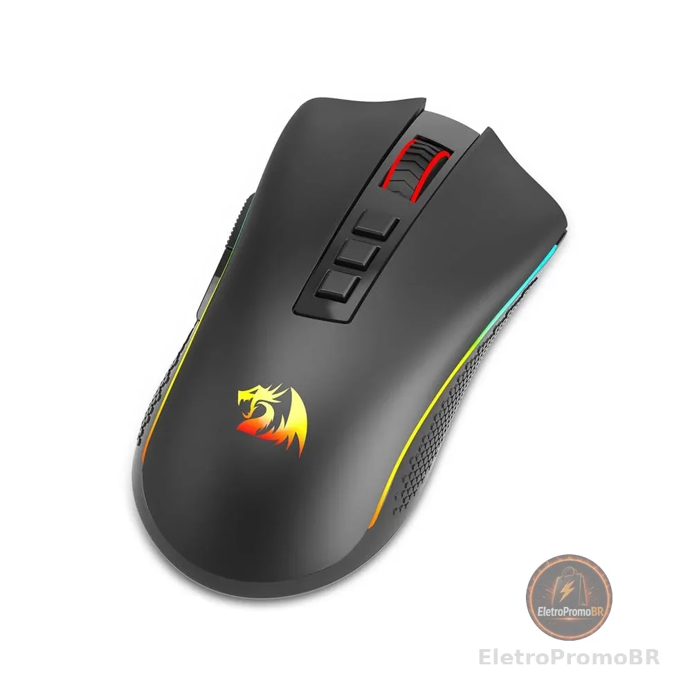 MOUSE GAMER REDRAGON COBRA PRO SEM FIO PRETO M711-PRO