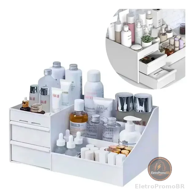 Organizador Maquiagem Cosméticos Mesa Porta Treco Multiuso
